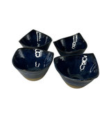 Conjunto 4 Bowls P Azuis com Ponta