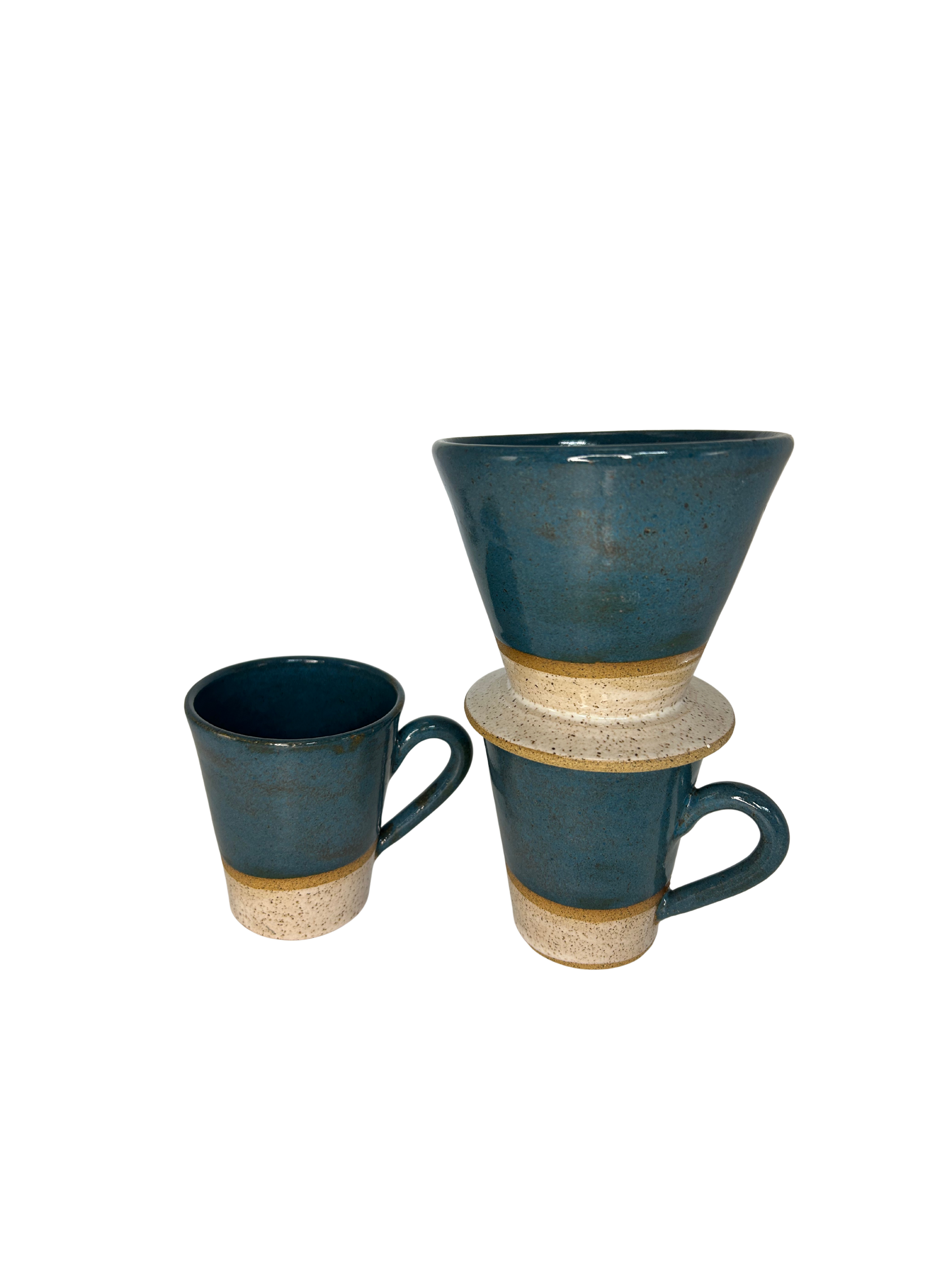 Dupla de Canecas com Coador de Café/Chá