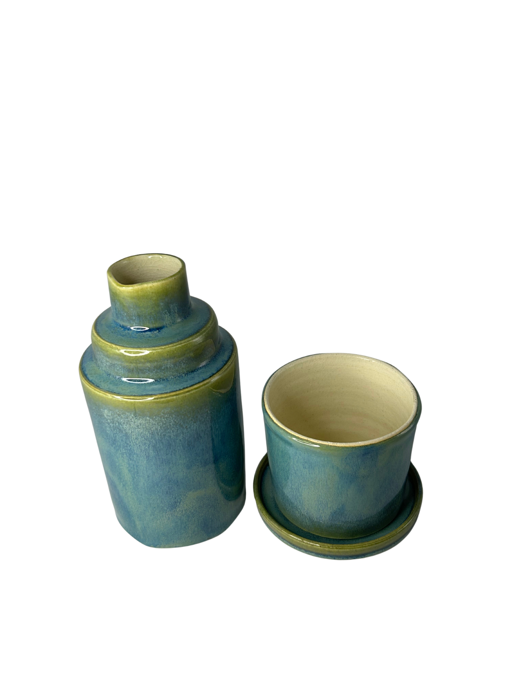 Copo Moringa Azul com Verde