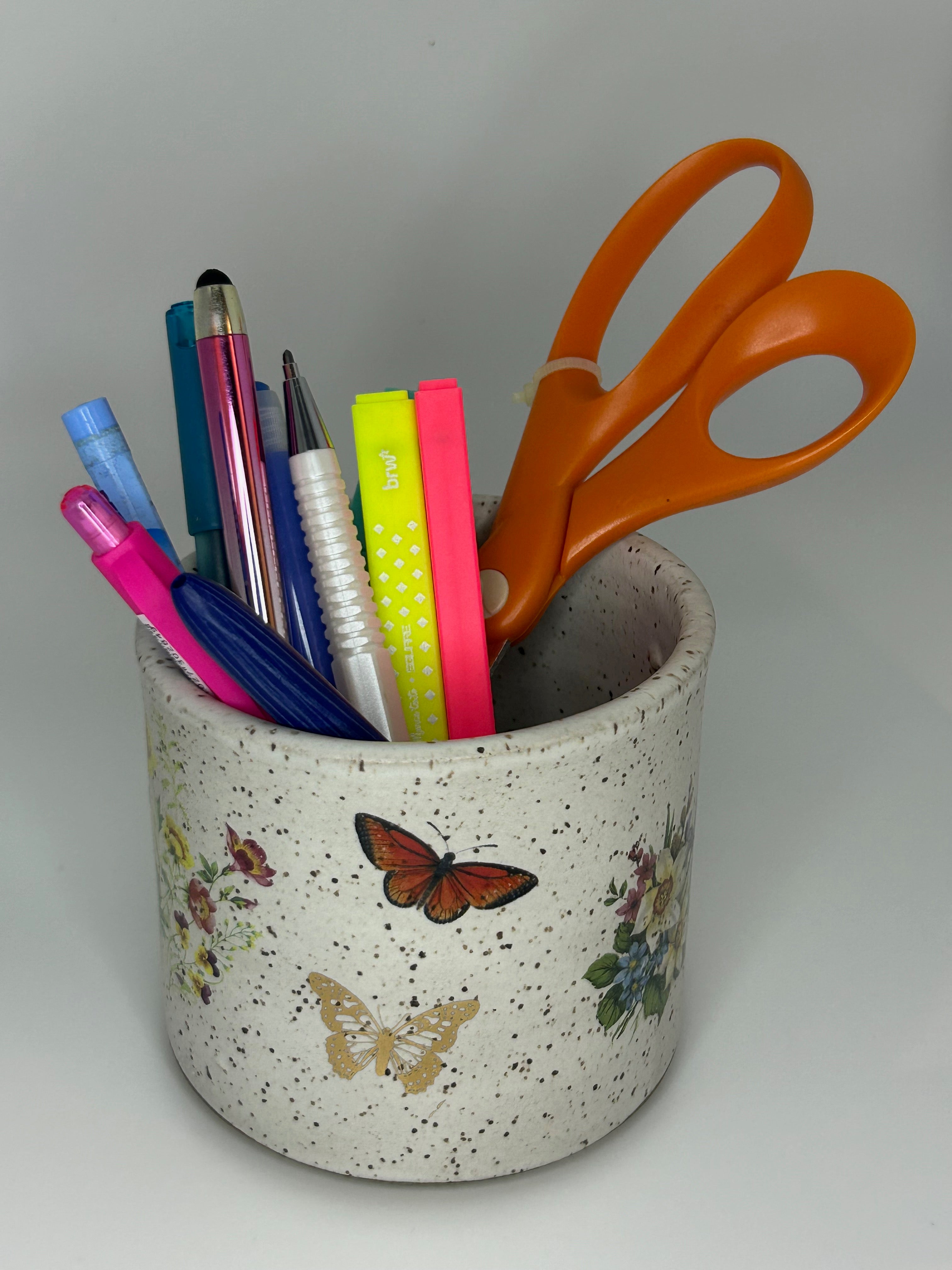 Pote de Cerâmica Borboletas Multiuso