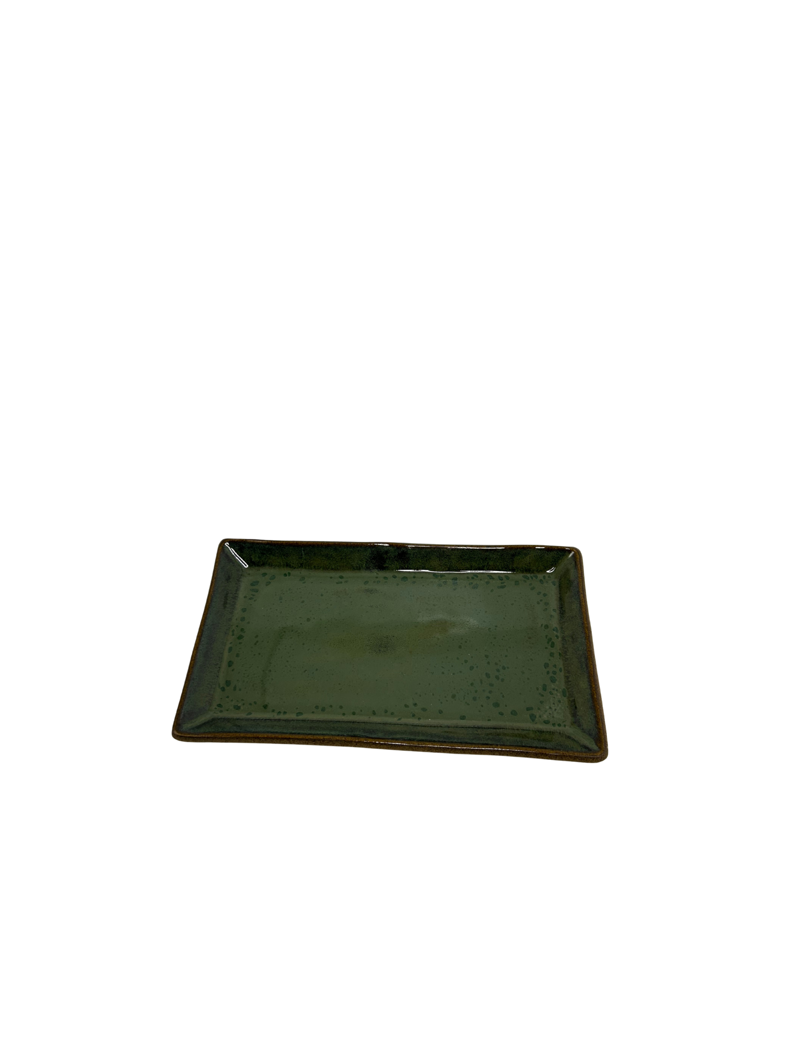 Conjunto de 2 Travessas Bolo Inglês Verde e Vermelha