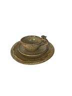 Jogo de Xicara de Café Flor Alto Relevo